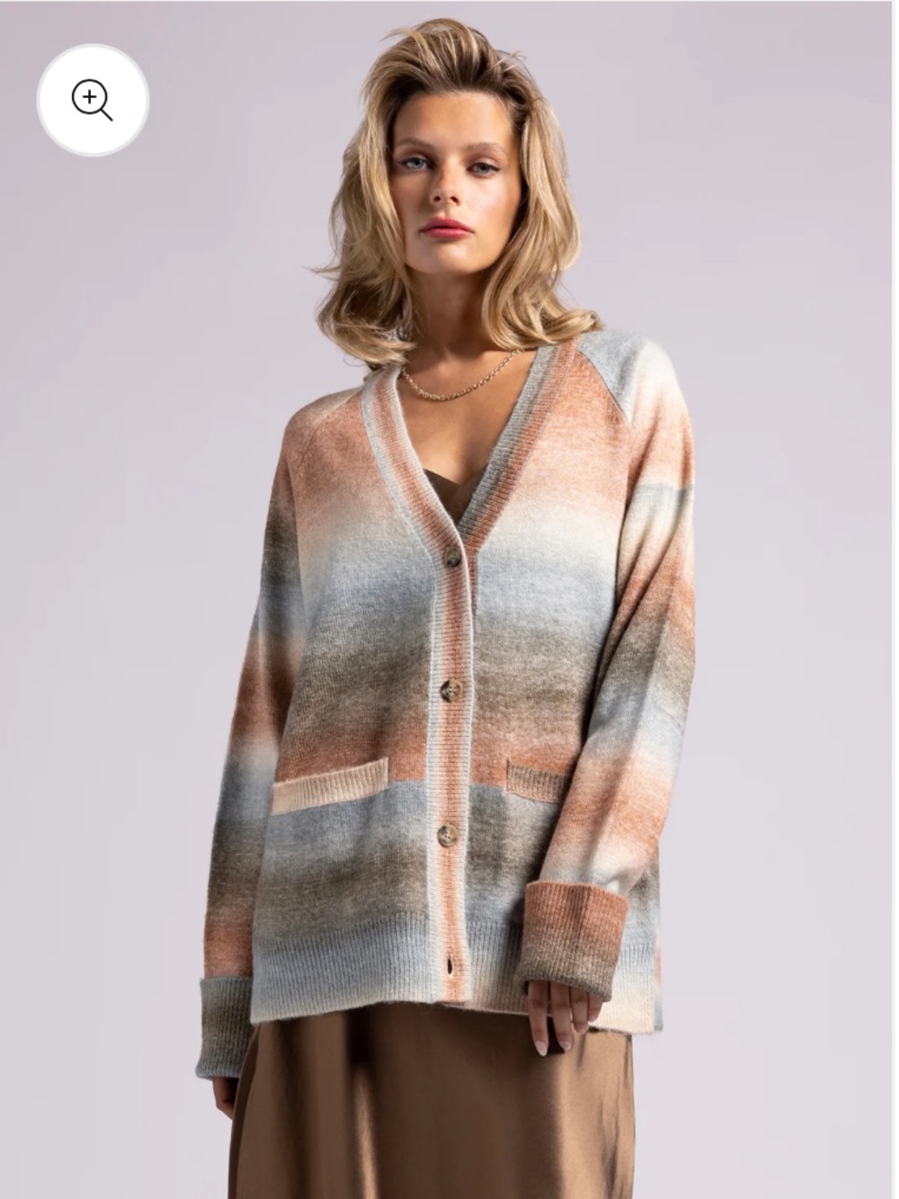 Cardigan by WEEKEND in Autumn Stripe colors